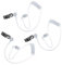 GWAWG Ersatz-Akustikschlauch für 2-Wege-Radio-Audio-Headsets, Ohrstück, Headset, Geheimagent, Kostüm-Requisite, Ersatz-Luft-Akustikschlauch/transparente Spule, Audioröhre, 3 Stück