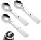 3uds Cuchara Plegable para Thermos Funtainer Tarro de Comida de 16oz, Cuchara Inoxidable Plegable Acero Inoxidable Metal Cuchara para Servir Compatible con Thermos Funtainer