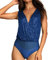 Briskorry Damen Pailletten Body V-Ausschnitt Bodysuit Tops Wrap Bodies Frauen Pailletten Stringbody Unterhemd Blusebody Damenbody Karneval Kostüm Tanz-Body Shapewear