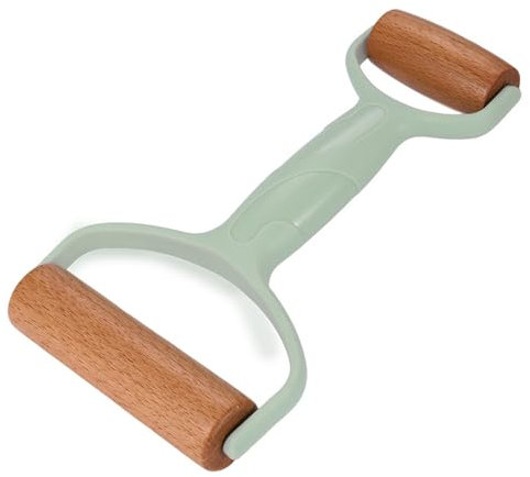 QZKJQDD Nudelholz, Teigroller, Nudelholz Holz, Teigroller Klein, Rolling Pin, Nudelholz Klein, Teigroller Holz, Teigrolle, Geeignet zum Backen und Kochen in der heimischen Küche (1 Stück - hellgrün)