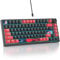 SbocKeeb Custom Gaming Tastatur 75 Prozent Hot-Swap,kabelgebundene Mechanische RGB Tastatur mit Dichtung und Schall absorbierenden Pads Programmierbare Amerikanische QWERTY V400 Red Dragon