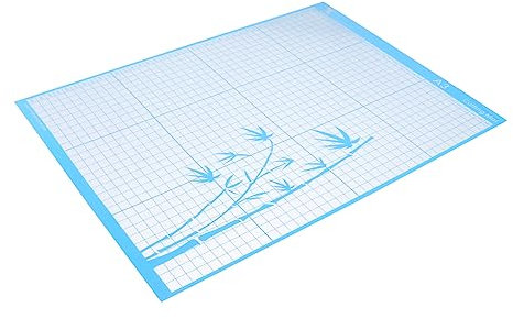 Hohopeti Schneidematte A3 aus Blauem Pvc mit Skalenmaß Selbstheilende Schnittunterlage zum Schutz des Tisches für Leder und Papierschneiden
