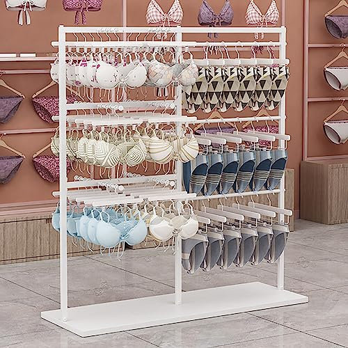 CHBGLNTY Präsentationsständer für Unterwäsche aus Metall, freistehender Kleiderständer für Bekleidungsgeschäfte, Boutiquen und den Einzelhandel, Dessous, robuste kommerzielle Regale für Socken, BHS,