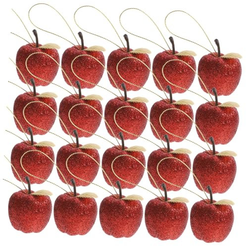 ROMISBABA 20 Stück Weihnachtsdekorationen in Baumform Aus Schaumstoff Festliche Hängeornamente Für Weihnachtsdekorationen