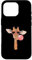 Hülle für iPhone 16 Pro Niedliche Giraffe mit Brille und rosa Kaugummi, Afrika