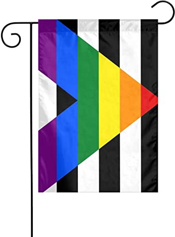 LGBTQ Gay Straight Ally Pride Flagge, Gartenflagge, perfekte Dekoration für den Hof, 30,5 x 45,7 cm, doppelseitige Außendekoration, Party, Bauernhaus-Dekor, Banner