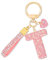 MWOOT Rose Voiture Porte clés Cadeau pour Femmes Filles Initial Lettre Porte-clés Mignon Bling Lettre Pendentif pour Sac à main Charms, Lettre T