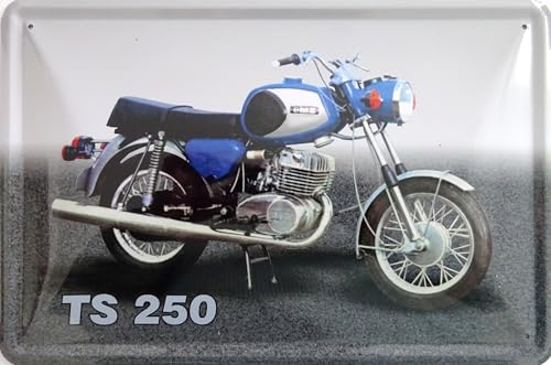 Blechschild Schild 20x30cm - MZ TS 250 Zschopau Motorrad DDR Oldtimer TS250