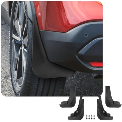 [4 pezzi] CDEFG Compatibile con Nissan Qashqai J12 e-Power/Mild Hybrid 2021-2024 2025 Parafanghi Fango piastra antispruzzi Parafango Accessori Auto