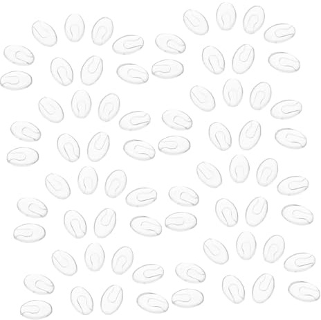 Mikinona 100paare Nasenpads für Brillen Nasenpads aus Kunststoff für Brillen zum Einstecken