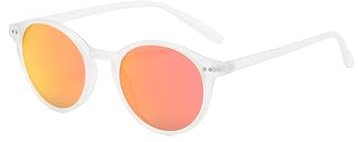 Hviomru Polarisierte Runde Sonnenbrille für Damen und Herren, Retro Klassische Kreisbrille im Designer-Stil