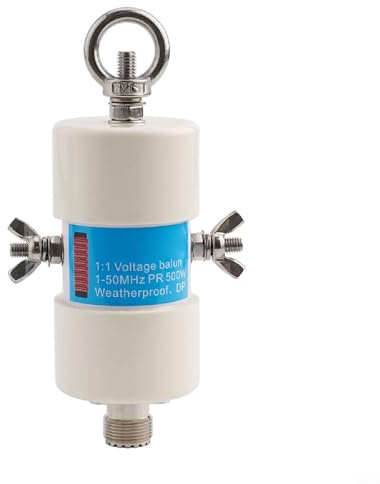YobiLife Hochfrequenz, wasserdicht, 1:1 Spannungsbalun, 500 W, 1,8–50 MHz, mit SO-239-Anschluss für 160 m - 6 m Stehwellen-Umwandlung und Kurzwellenantennenanwendungen