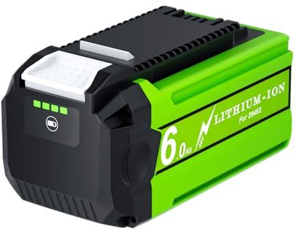 6.0Ah Batterie pour Greenworks 40V Remplacement Batterie Compatible avec Greenworks modèles 29462 29472 29252 25312 25322 20202 20642 27062 21242 22272