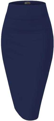 Hybrid & Company Damen Damen-Bleistiftrock aus Nylon Etui