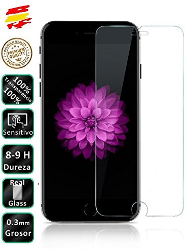 Movilrey Protector para Apple iPhone 6S I6S 4.7 Cristal Templado de Pantalla Vidrio 9H para movil