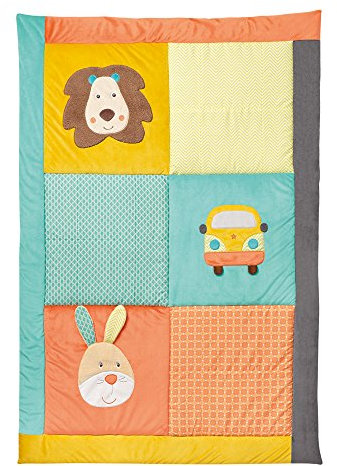 Fehn 066210 Krabbeldecke Funky Friends, XXL, mehrfarbig