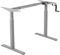 Maclean MC-790 Schreibtischgestell Bürotischgestell Manuell Höhenverstellbar Tischgestell bis 60kg max. Höhe 120cm, Metall, Grau