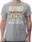 T-Shirt Herren - 60. Geburtstag - Sechzigster I Oldtimer Spezial Modell 1965 - M - Grau meliert - Geschenke für männer über 60 Tshirt zum 60.Geburtstag 60-Geburtstag 1963 Shirts Mann