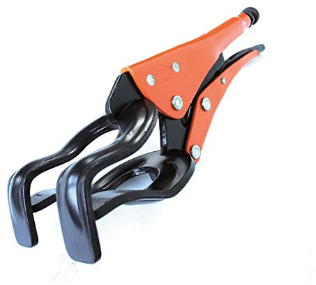 Grip-on -126 / Grip Clamp/Grip Clamp for 12 Tube Welding/Epoxy Paint Coating/Forged Stainless Steel. Ideal for Welding, Plumbing, Mechanics, DIY
