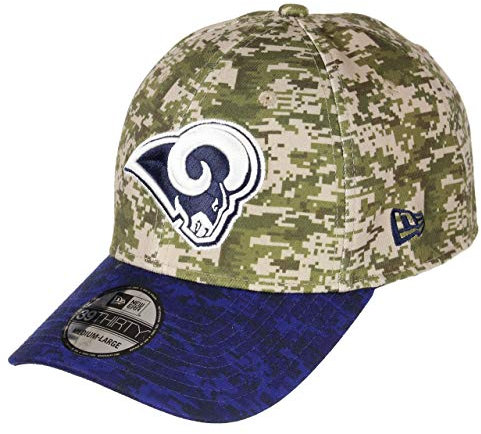 New Era Los Angeles Rams 39thirty Adjustable Cap NFL Digi Camouflage/Blau - M - L