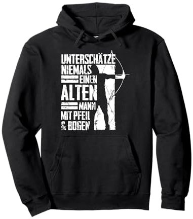 Bogenschießen Bogensport Bogenschütze Pfeil Männer Geschenk Pullover Hoodie