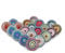 Ajuny Juego de 20 Pomos de Cerámica con Estampado Floral Multicolor para Puertas de Armarios Cajones Muebles Cocinas Baños y Tocadores Acabado Brillante Decorativos