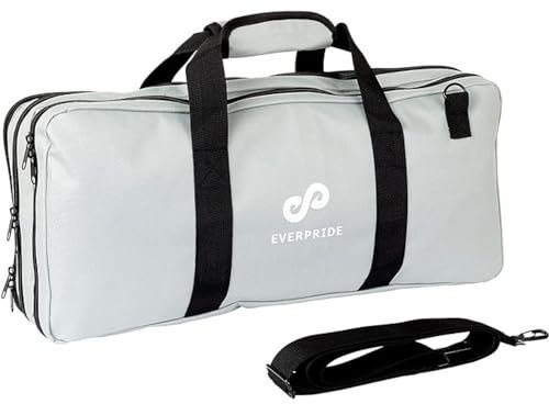 EVERPRIDE Chef Knife Bag Holds 20 Knives Plus Large Zippered Compartment for Kitchen Tools – Durable, Large Knife Bag for Chefs – Knives Not Included