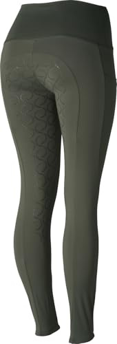 HORZE Damen Reitleggings Gillian, Reithose mit Handytasche und Silikonvollbesatz
