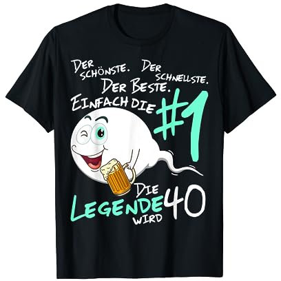 Die Legende wird 40 Jahre 40er Geburtstag Mann T-Shirt