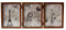 Chtom Photo Display aus Holz Bilderrahmen DREI Bilderrahmen Folding Triple- Bilderrahmen for Desktop Display Schlafzimmer Wohnkultur Tisch Display (Farbe: Braun, Modell: 6 inch)