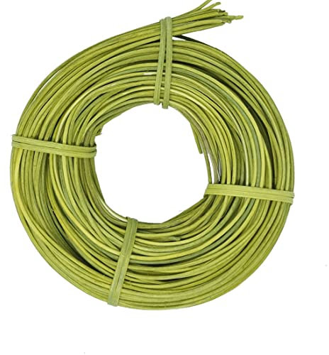 famos Peddigrohr Flechtmaterial Korbflechten 2,25 mm viele Farben zur Auswahl (100g, Olivgrün)