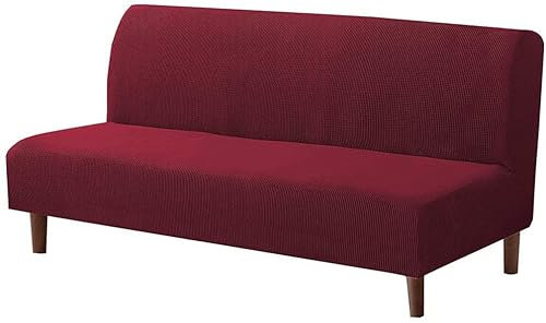 XTHY Ohne Armlehnen Schlafsofa Bezug Sofabezug 150-180cm Couch Überzug Armlos Sofaüberwurf Sofa Hussen Armlose Sofabettüberzug Futon Schutzhülle Für Klappbares Schlafsofa Mit