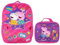 Peppa Pig Juego de mochila de viaje escolar para niñas con lonchera aislada desmontable, Rosado, Talla única