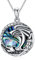 ROMANTICWORK Drachen Kette Sterling Silber Drachen Anhänger Halskette Nordischer Schmuck Amulett Geschenk für Damen Herren
