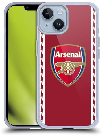 Head Case Designs Officially Licensed Arsenal FC Home 2022/23 Crest Kit Soft Gel Case Compatible With Apple iPhone 14