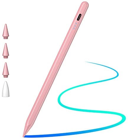 Cisteen Stylus Pen for iPad 2025-2018, Pencil for iPad 11th A16/10/9/8/7/6,Air 11/13 M2/M3,Pro 11/13 M4,Pro 12.9,Air 5/4/3,Mini 7 A17 Pro/6/5,with Faster Charge,Tilt Sensor,Palm Rejection