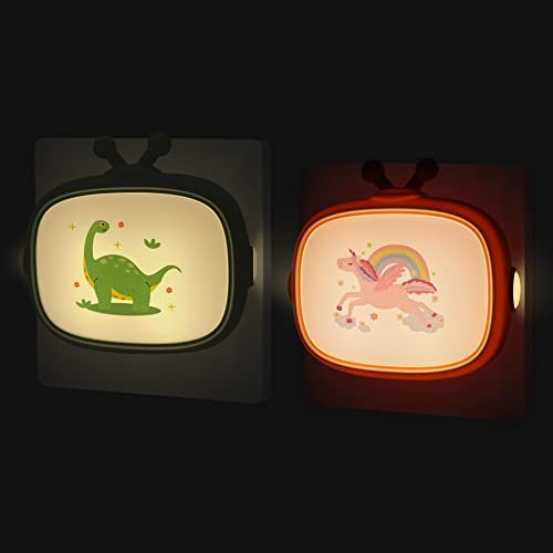 Nachtlicht Steckdose Kinder Einhorn Steckdosenlicht Dinosaurier Stilllicht Babyzimmer Einschlafhilfe Geschenk Neugeborenes