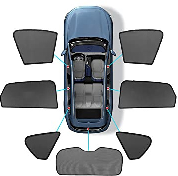 LUDVIK Auto Seitenfenster magnetisch Sonnenschutz,Für Jeep Renegade 2015-2023 Auto Wärmeisolierung atmungsaktiv Blockierung von UV-Strahlen Innenausstattung,Whole-car-7-pieces