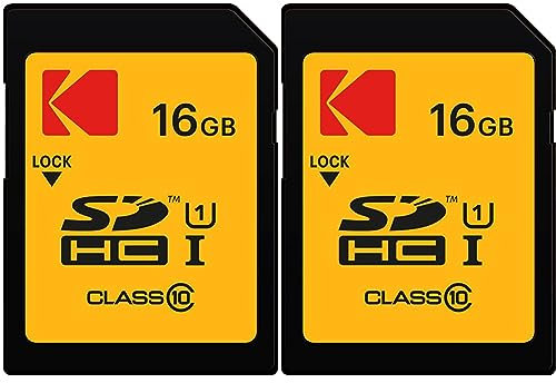 Kodak - Carte Mémoire SDHC-16 Go (Lot de 2)