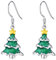 Ohrringe mit Weihnachtskatze/Schneemann/Weihnachtsmann/Zuckerstange/Rentier/Weihnachtsbaum/Schneeflocke, Sterlingsilber, Weihnachtsbügel, Hängeohrringe, Weihnachtsfeiertag, Schmuck, Geschenke für