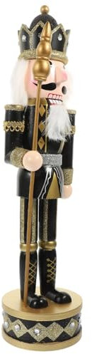 Kichvoe Ornement De Noël Casse-Noisette Doré Décoration De Table pour Noël Figurine Traditionnelle Ambiance Festive pour Fêtes