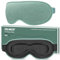 Masque de Nuit Innovant 2025,Trilancer Bandeau de Sommeil les yeux, Cache-œil Dormir,Masque de Sommeil,Voyage Avion Méditation Siestes, Accessoires pour Hommes et Femmes, Bloque la Lumière (Vert lac)