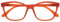 OPULIZE KAT Lesebrille - Cat-Eye Katzenaugen-Fassung - Matt Orange - Herren & Damen - Federscharniere - R59-G - +3.00