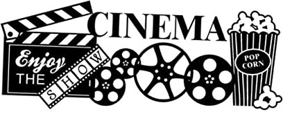 Gadpiparty Cinema Wandtattoo Pvc Wandaufkleber Kinomotiv Wohnzimmer Deko Selbstklebend 42x107cm