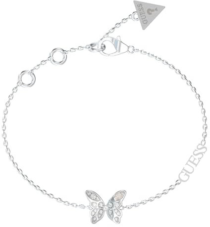 GUESS Damen-Armband Edelstahl Kristall One Size Silber 32028207