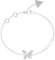 GUESS Damen-Armband Edelstahl Kristall One Size Silber 32028207
