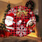 XUBX Gonna per albero di Natale, 122 cm, con fiocco di neve, grande decorazione per albero di Natale, decorazione per albero di Natale, per interni ed esterni, per feste, casa, albero di Natale
