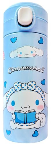 Cinnamoroll Botella Termica Taza térmica para niños Botella de agua para Niños Reutilizable Térmica de Acero Inoxidable con Doble Aislamiento Botella Agua Acero Inoxidable Niños para Viaje Colegio -A