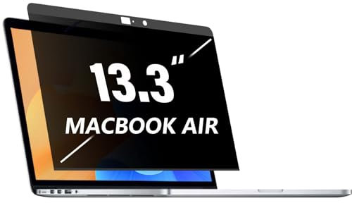 Dabernur Magnetischer Blickschutzfilter für MacBook Pro 13 Zoll (2018-2021, M1), MacBook Air 13 Inch (2016-2022, M1) Einfach zum Anbringen & Entfernen, Anti-Blaulicht Laptop Sichtschutzfolie