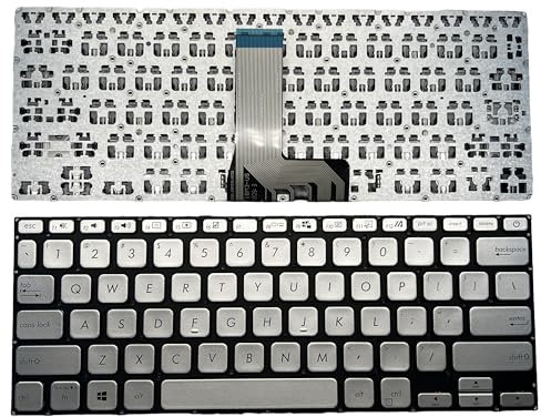 YIJIATech Replacement Keyboard with Screwdriver US Layout for ASUS VivoBook 14 Keyboard X409 X409FA X409JA Y4200F V4200J Laptop Keyboard (Silvery)